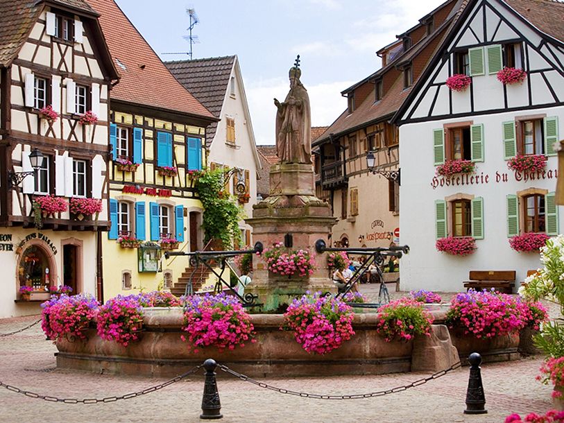 Se frem til en ferie i Eguisheim, som ligger på vinruten i Alsace
